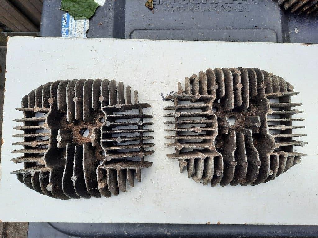 2 x kreidler oud type cilinderkopjes smalle tap, Ophalen, Gebruikt, Cilinder