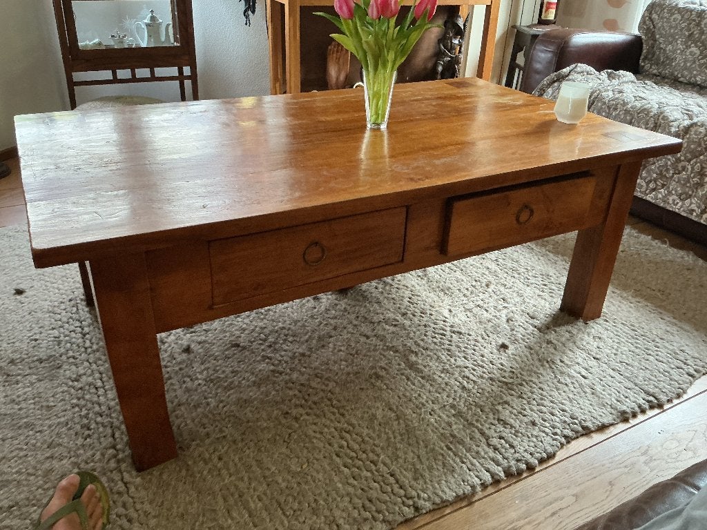 Huis. En inrichting, Ophalen, Gebruikt, 100 tot 150 cm, Teakhout