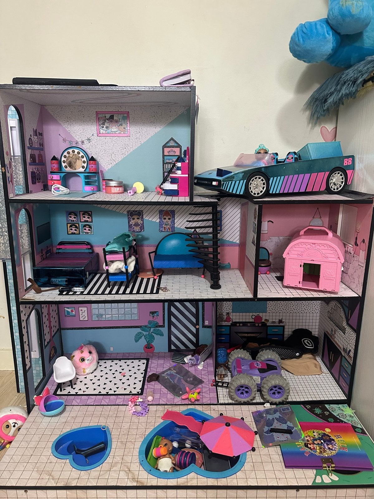 Groot LOL Surprise Poppenhuis met Meubels en Accessoires, Ophalen of Verzenden, Gebruikt, Poppenhuis