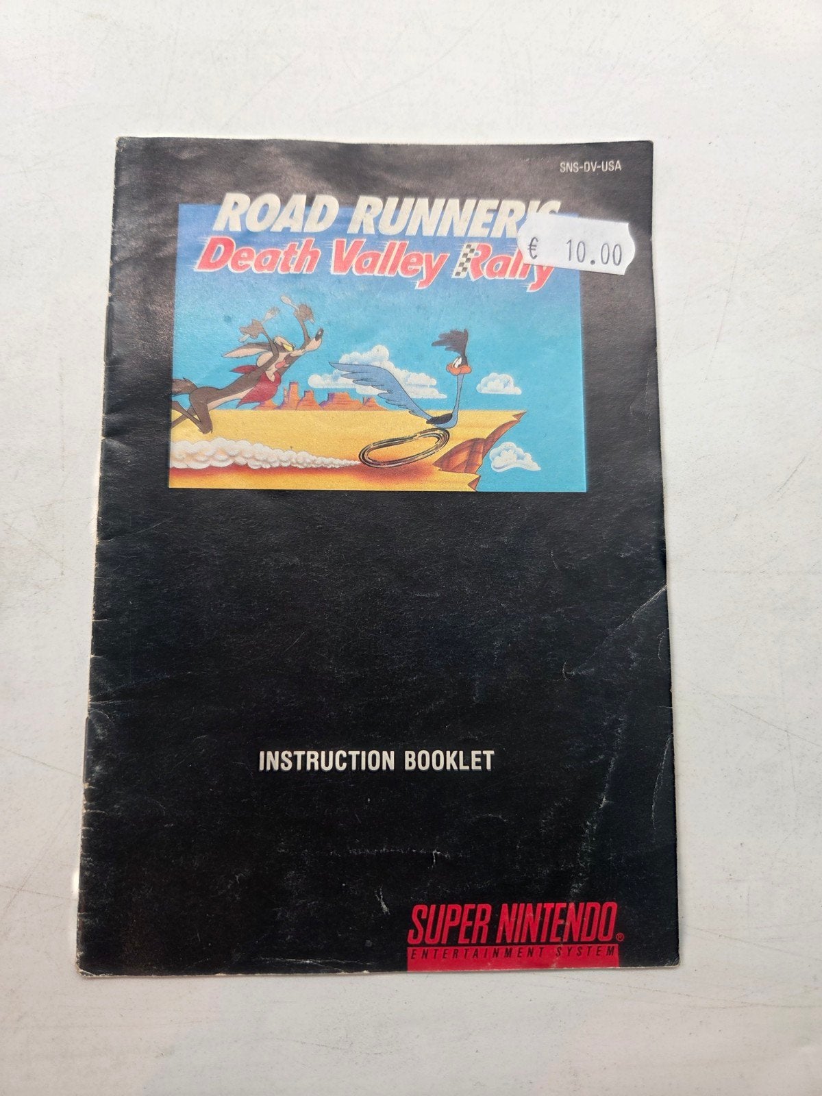 Road Runner's Death Valley Rally SNES Handleiding, Gebruikt, Niet beschikbaar, 1 speler, Sunsoft