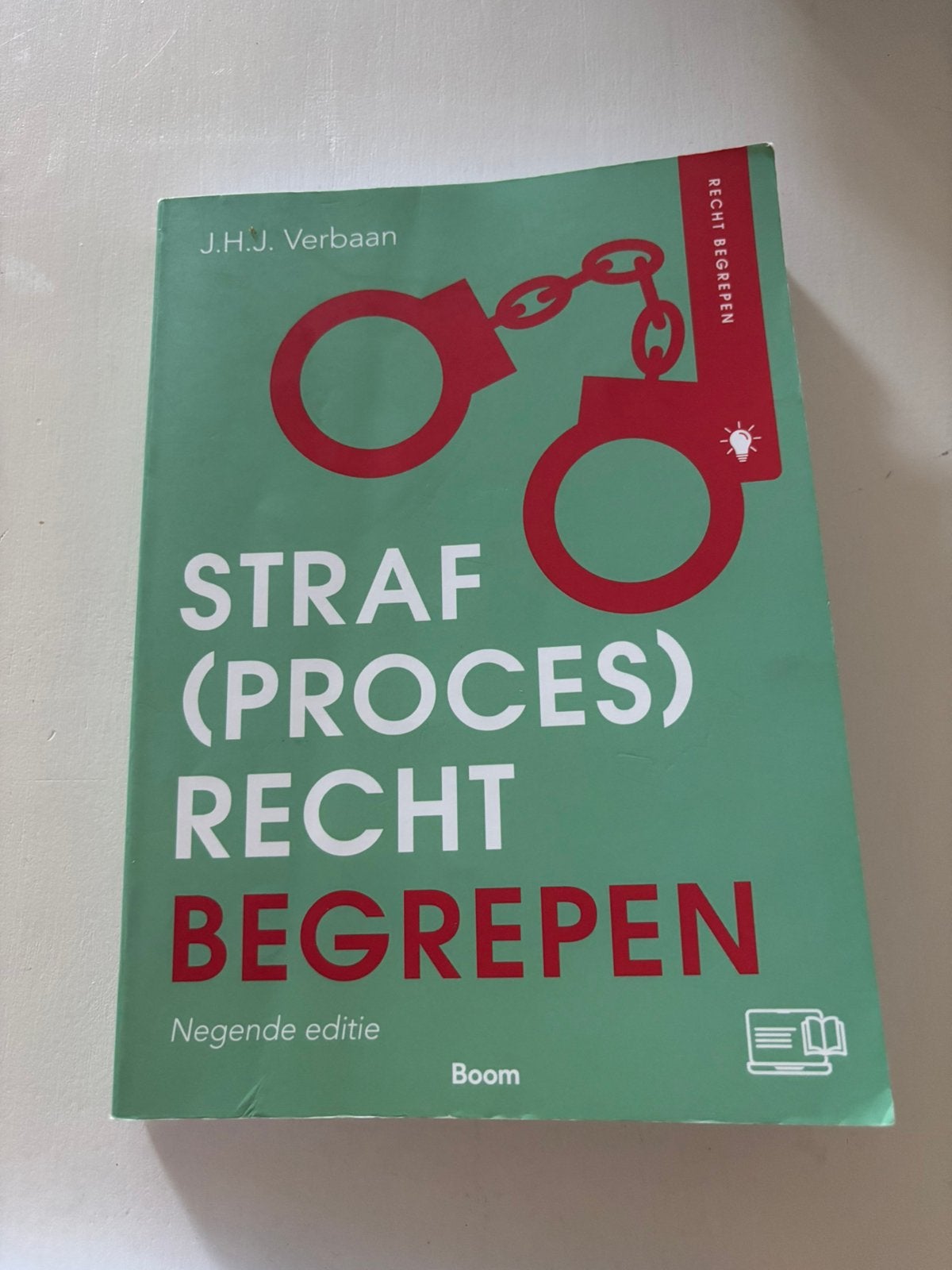 J.H.J. Verbaan - Straf(proces)recht begrepen, J.H.J. Verbaan, Zo goed als nieuw, Alpha, HBO
