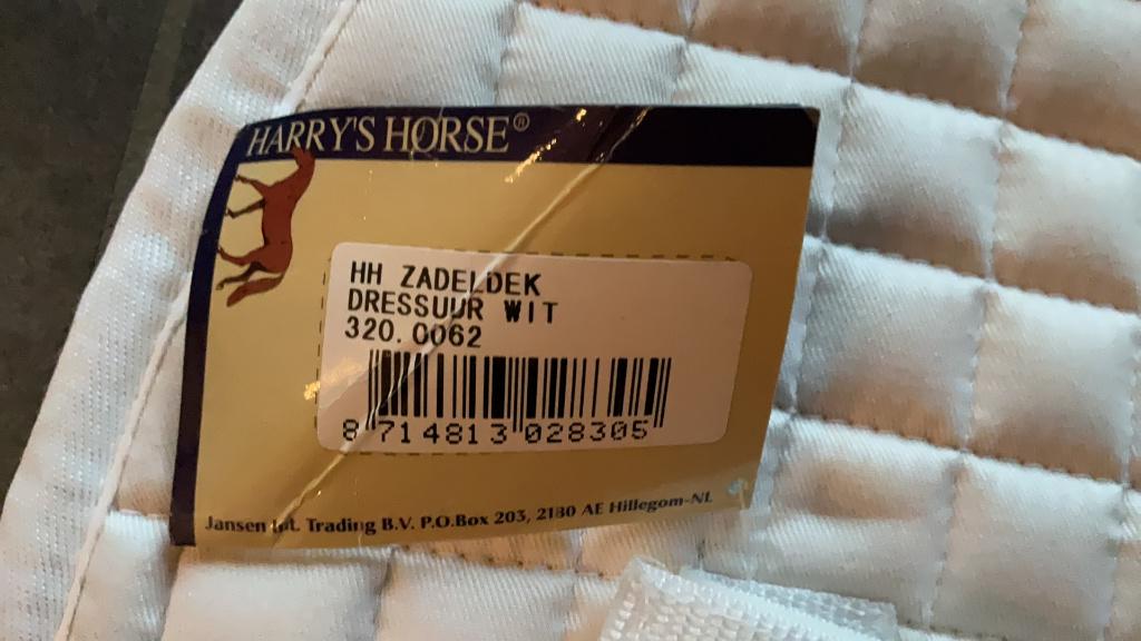 Nieuw wit zadeldekje dressuur, Dieren en Toebehoren, Wit, Dressuurdekje, Nieuw, Extra Full (XL)