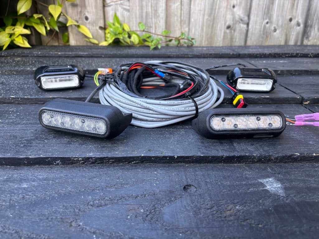 4 oranje Whelen flitsers Volkswagen Transporter T6 plug&play, Ophalen of Verzenden, Nieuw