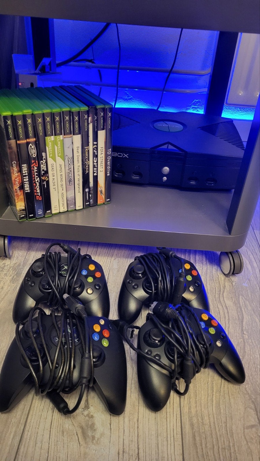 Xbox original met games, Spelcomputers en Games, Spelcomputers | Xbox Original, Ophalen of Verzenden, Gebruikt, Met 1 controller