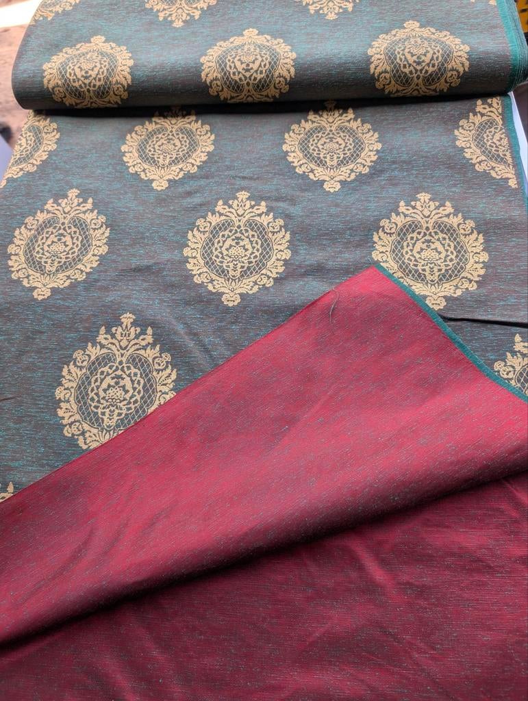 Vintage barok gordijn stof €15p.m., Hobby en Vrije tijd, Stoffen en Lappen, 120 cm of meer, Ophalen of Verzenden, Katoen, Nieuw