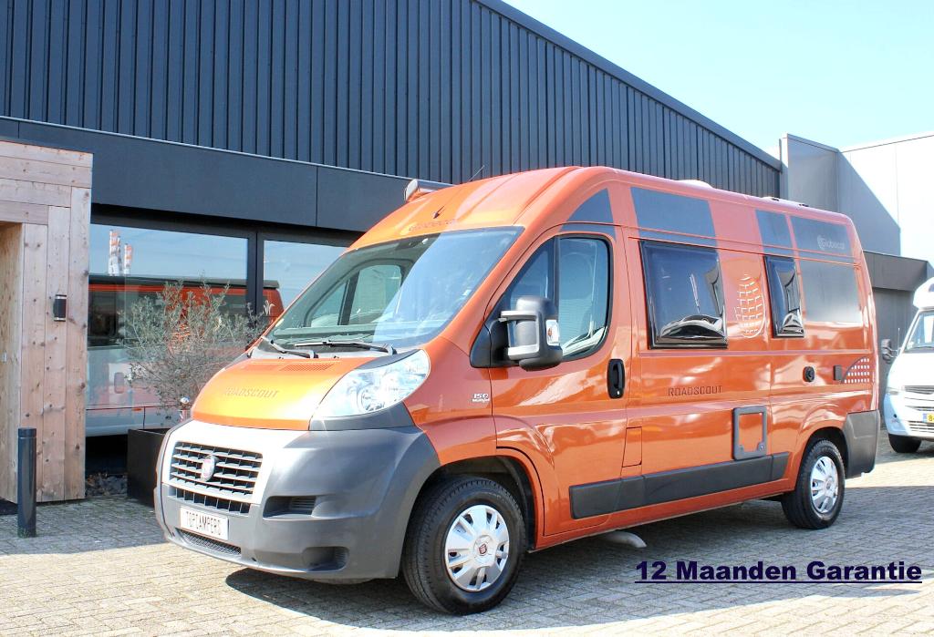Globecar Roadscout (150pk AUTOMAAT , Climate Control), Caravans en Kamperen, Campers, Buscamper of Camperbus, Ringverwarming, Fiat