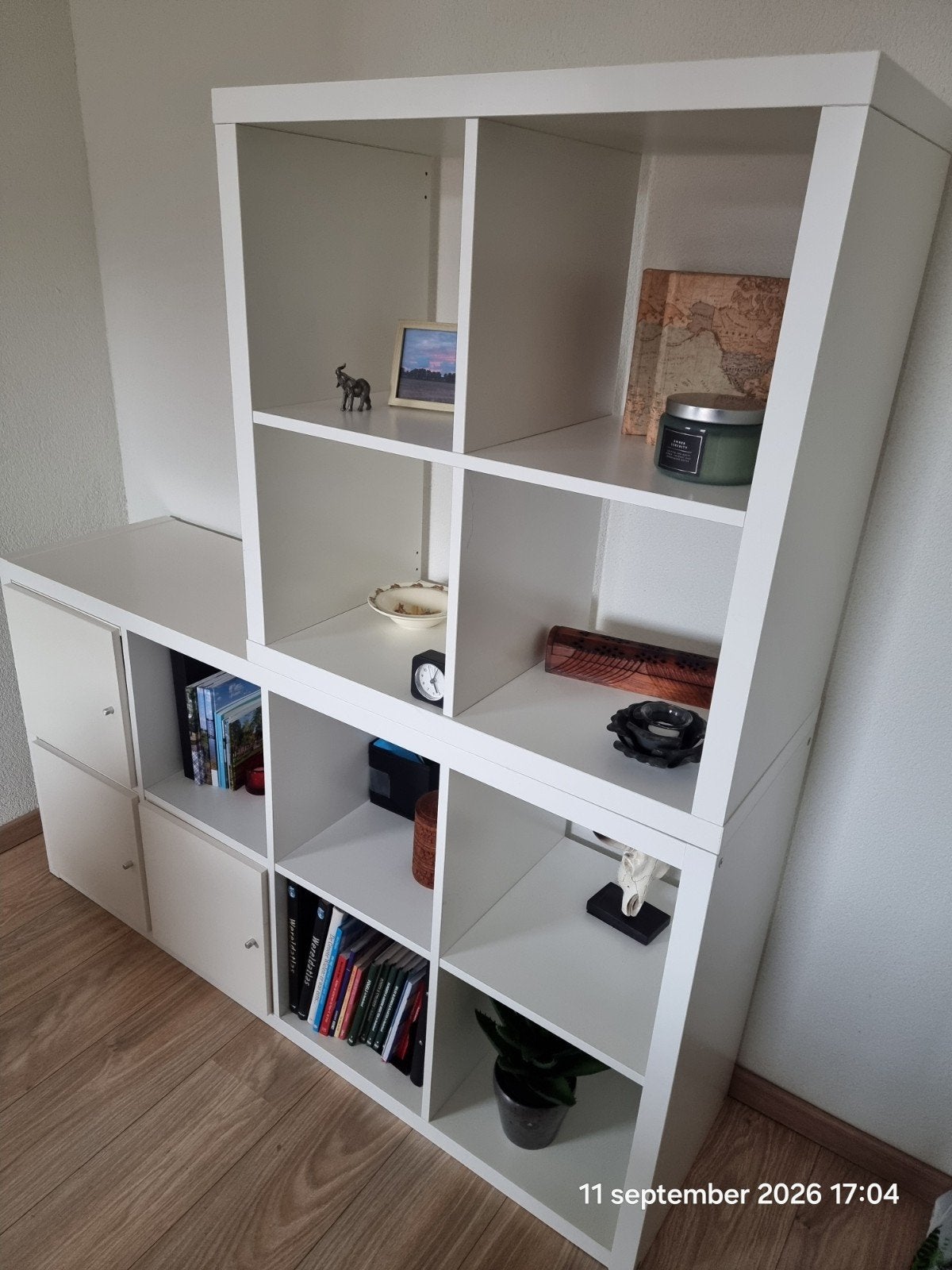 Witte IKEA Kallax Kast met Opbergruimte, Ophalen, Gebruikt, 50 tot 100 cm, Minder dan 100 cm