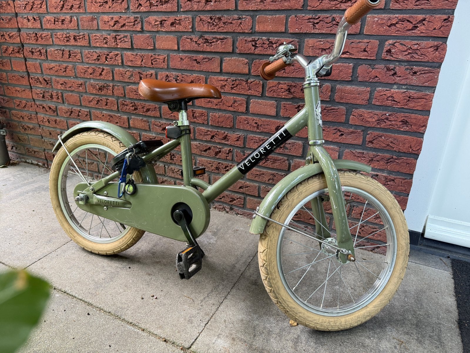 Veloretti maxi kinderfiets - Groen, 16 inch, Ophalen, Terugtraprem, Zijwieltjes, 16 tot 20 inch