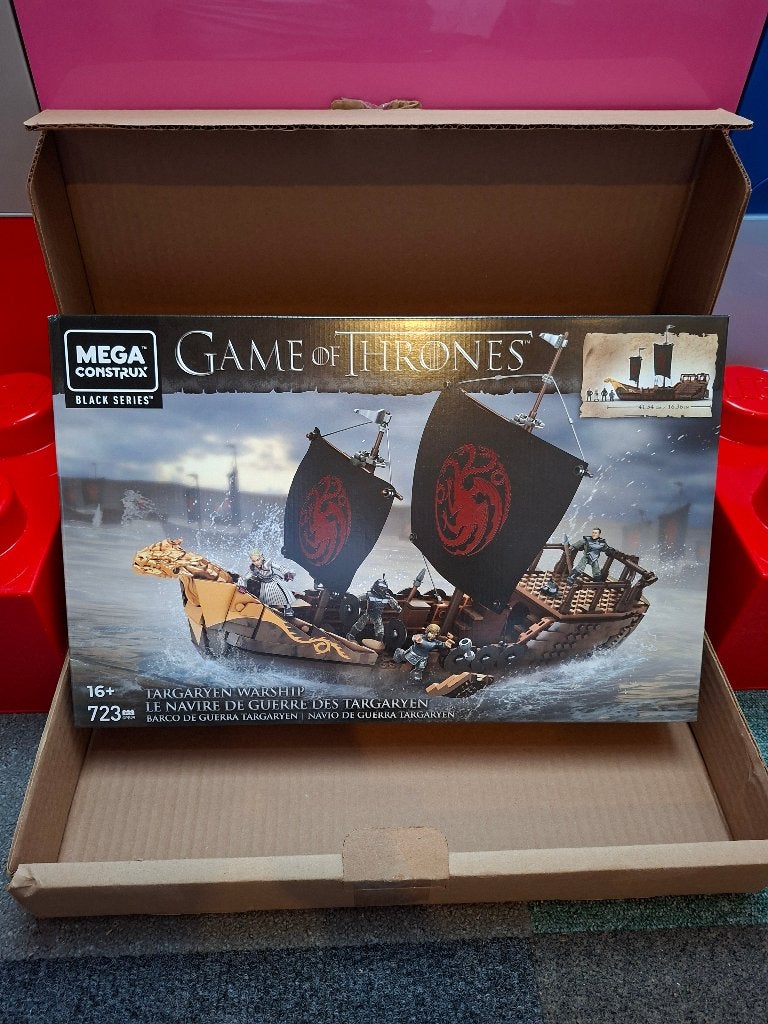 Mega Construx Game of Thrones GPB29 Targaryen Warship, Ophalen of Verzenden, Nieuw, Megabloks