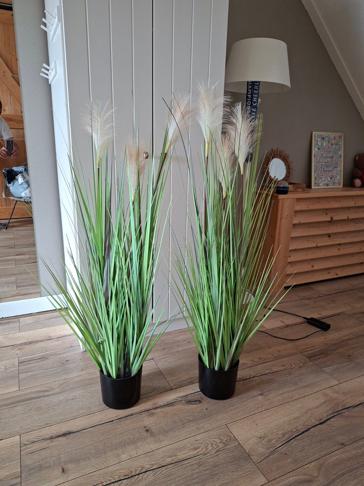 2 grote kunstplanten., Ophalen