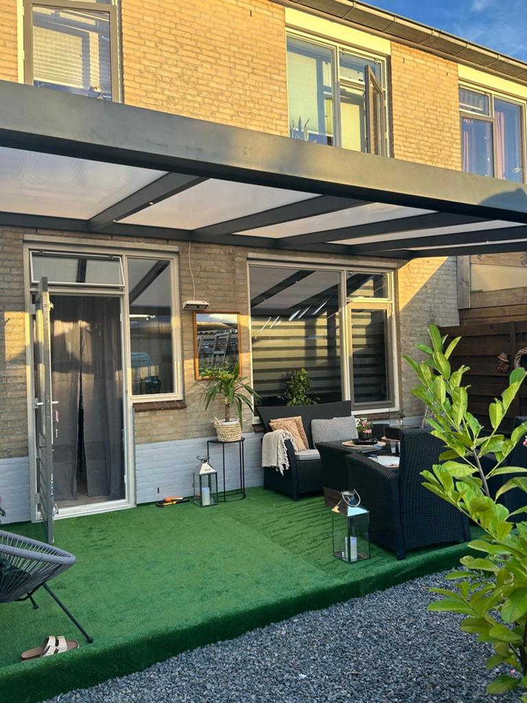Aluminium overkapping 5x3 meter - Modern design, Tuin en Terras, Ophalen, Gebruikt, Veranda