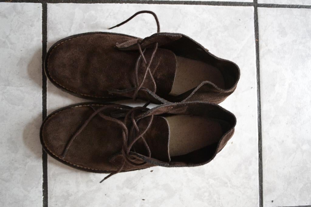 Leren veterschoenen maat 40, Bruin, Overige typen, Ophalen of Verzenden, Zo goed als nieuw