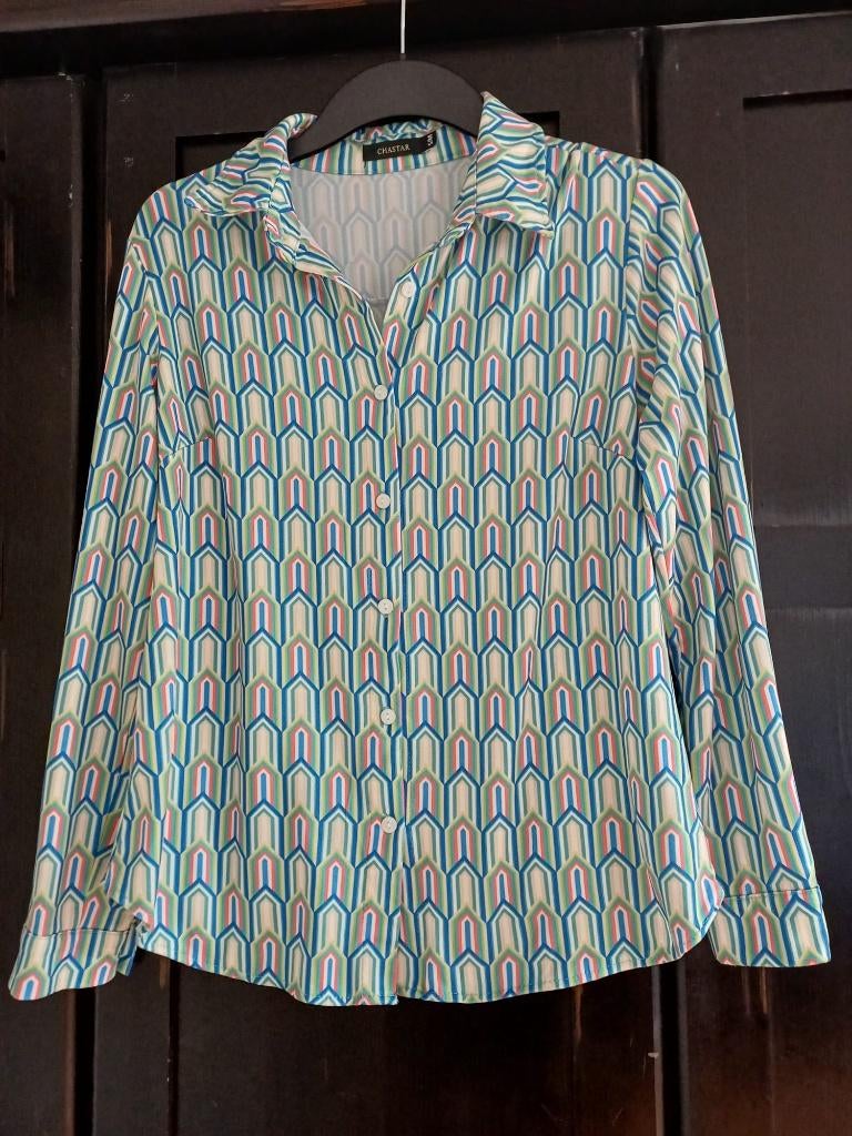 Blouse travel stof maat S/M Chastar, Maat 38/40 (M), Overige kleuren, Chastar, Ophalen of Verzenden