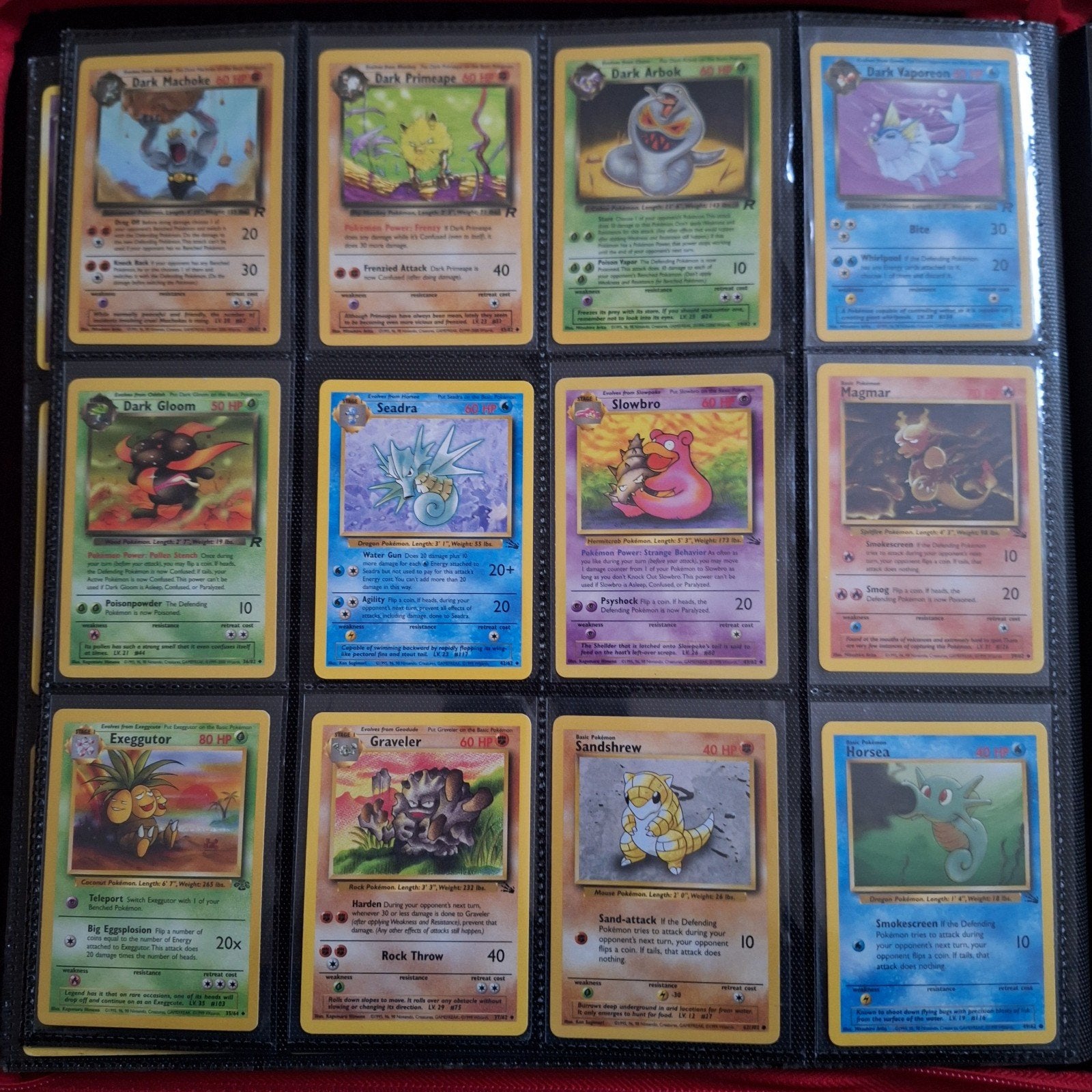 Oude pokemon kaarten 1995 1999, Ophalen of Verzenden, Zo goed als nieuw, Meerdere kaarten