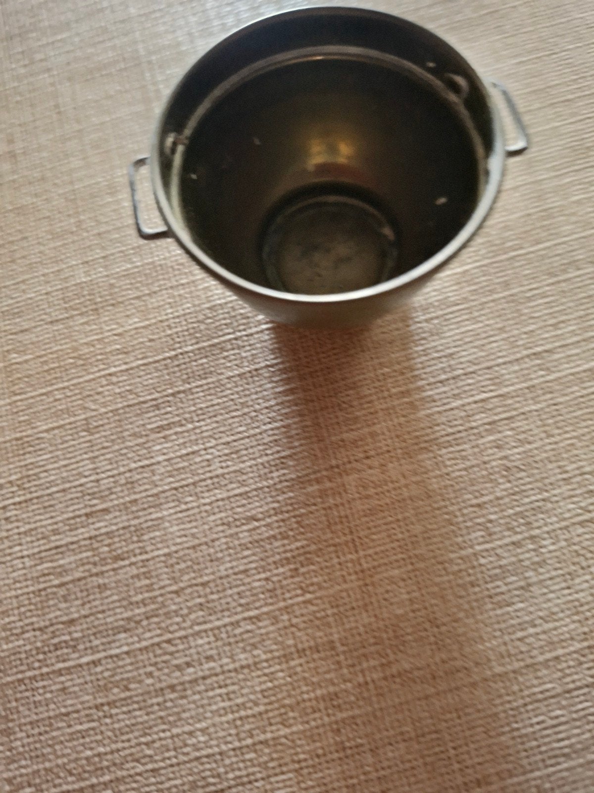 Miniatuur koperen emmer/ketel met handvatten, Ophalen of Verzenden