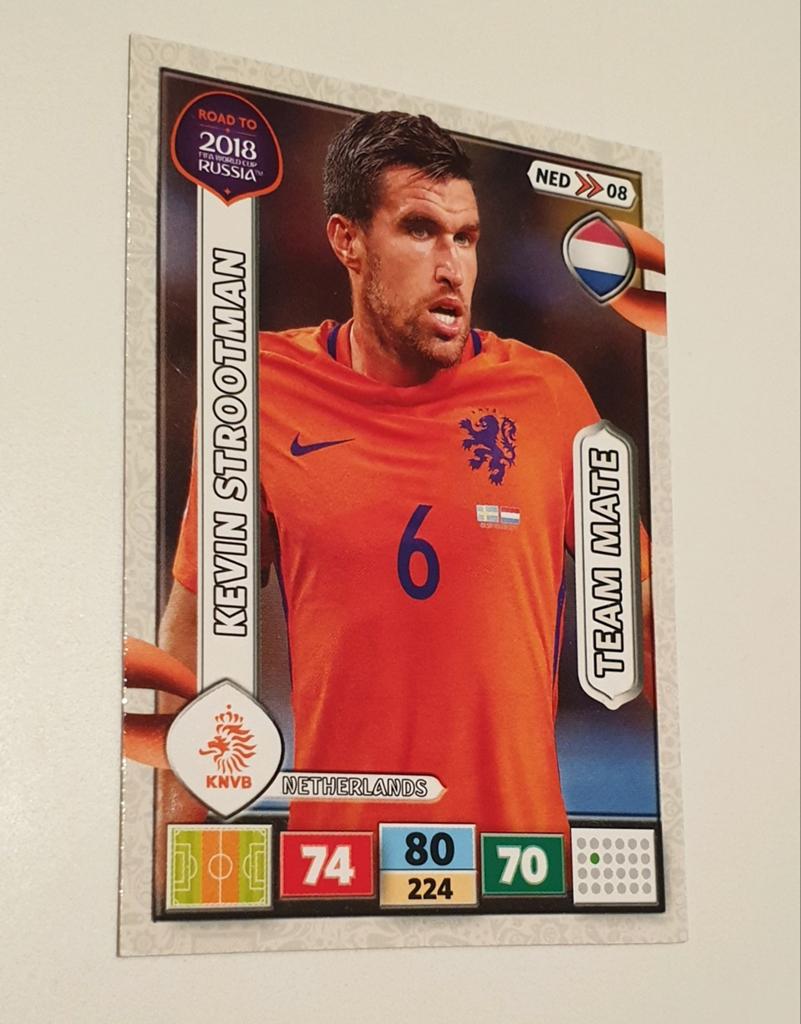 Panini Adrenalyn road to WK 2018 Nederland Kevin Strootman, Ophalen, Zo goed als nieuw, Plaatje