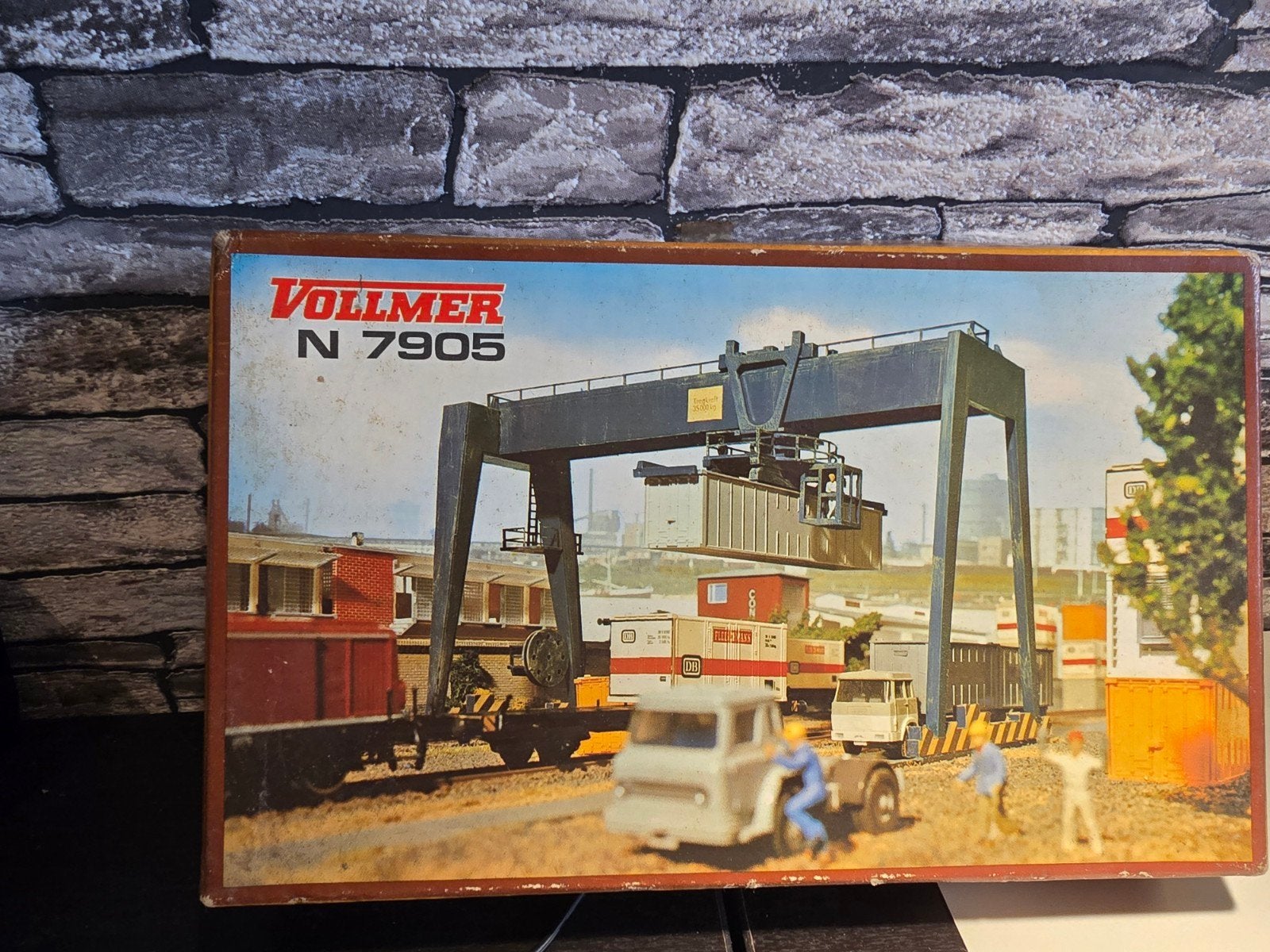 vollmer bouwpakket containerkraan N spoor trein 1:160, Ophalen of Verzenden, Nieuw, Brug, Tunnel of Gebouw, Overige merken