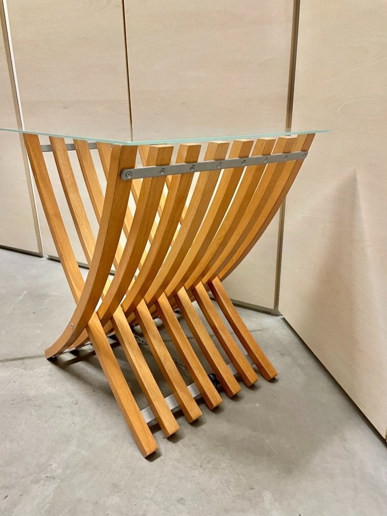 2 x Ikea Tafel Ekeberg, Vintage, Ophalen of Verzenden, Zo goed als nieuw, 75 cm of meer