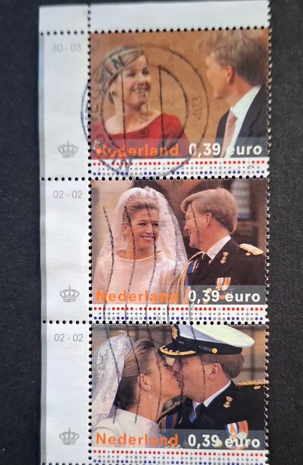 Nederland 2004 nvph nr 2272 74 76 Koninklijke Familie, Postzegels en Munten, Ophalen of Verzenden, Gestempeld