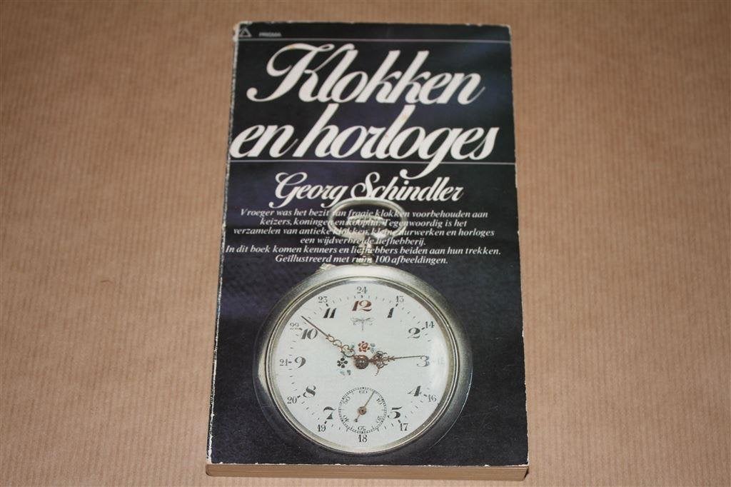 Boek over Klokken en horloges. Georg Schindler., Ophalen of Verzenden