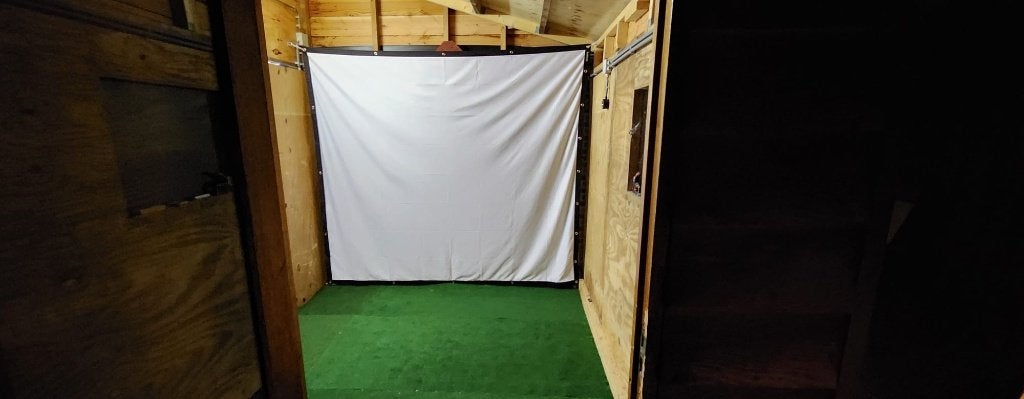 SimSpace Elite Impact screen 1 2.3 x 2.575 meter, Ophalen of Verzenden, Gebruikt, Overige typen, Overige merken