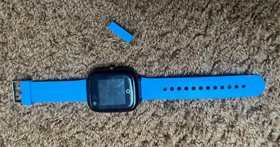 GPS Horloge (One2Track) voor locatie kids zonder smartphone, Ophalen of Verzenden, Gebruikt, Blauw, Jongen of Meisje