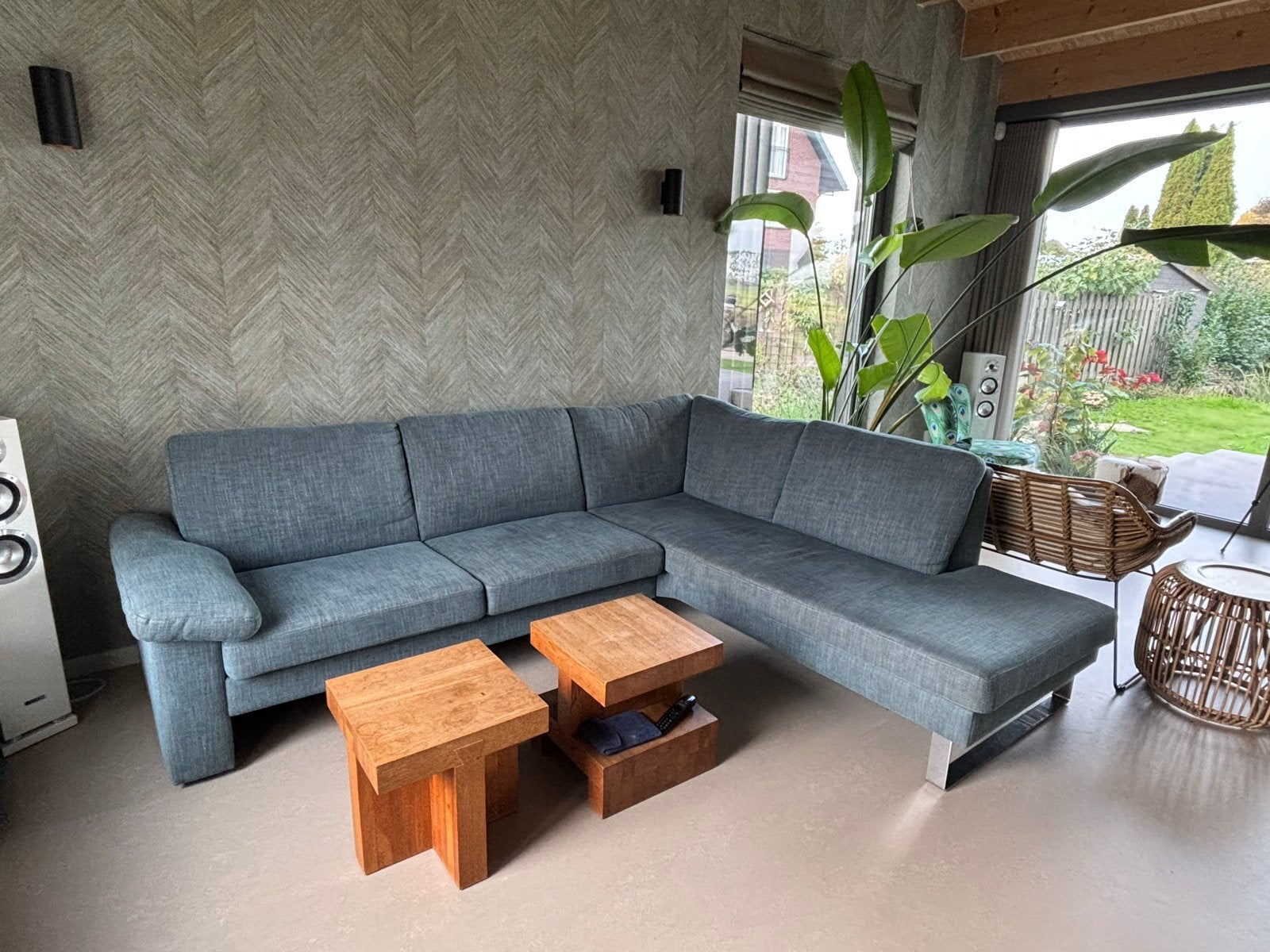 Hoekbank met chaise longue - 260x216 cm, Ophalen, 250 tot 300 cm, 100 tot 125 cm, Hoekbank