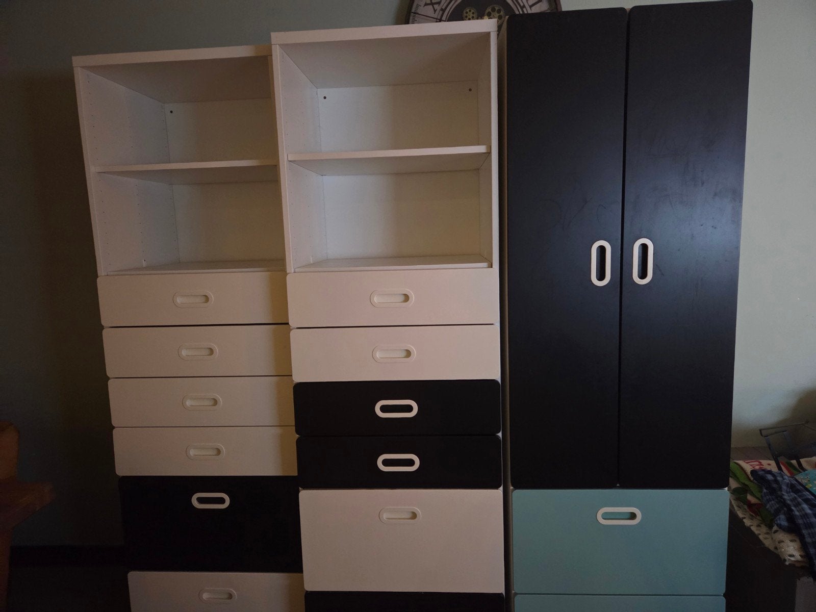 IKEA STUVA kast met lades en hanggedeelte, Ophalen, Overige materialen, Gebruikt, 200 cm of meer