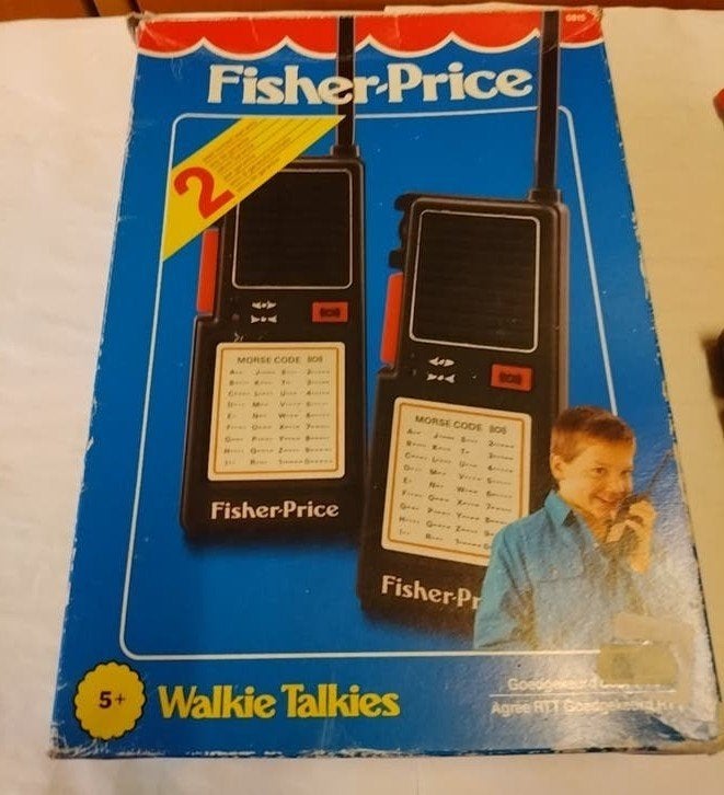 Vintage Fisher-Price Walkie Talkies met Morse Code, Ophalen of Verzenden, Gebruikt