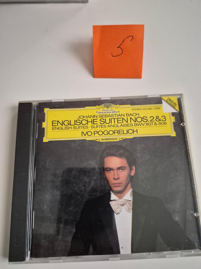 Bach: Engelse Suites 2 & 3 - Ivo Pogorelich CD, Ophalen of Verzenden, Barok, Zo goed als nieuw, Kamermuziek