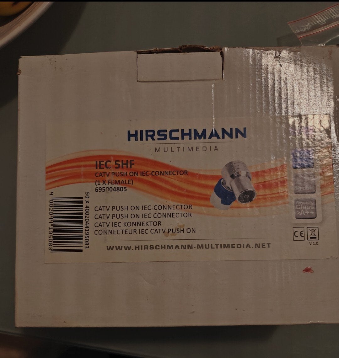 HIRSCHMANN

MULTIMEDIA, Ophalen of Verzenden, Nieuw