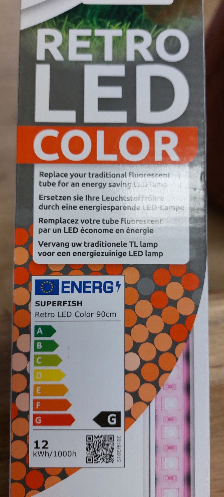 Retro led verlichting rood 90cm, Ophalen, Nieuw, Verlichting of Verwarming