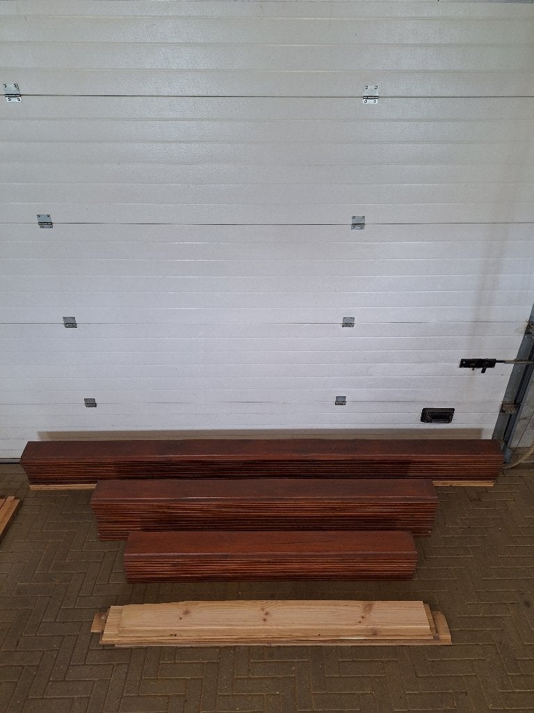 Gebruikte houten rabat planken (ophalen), Gebruikt, Minder dan 25 mm, Plank, 300 cm of meer