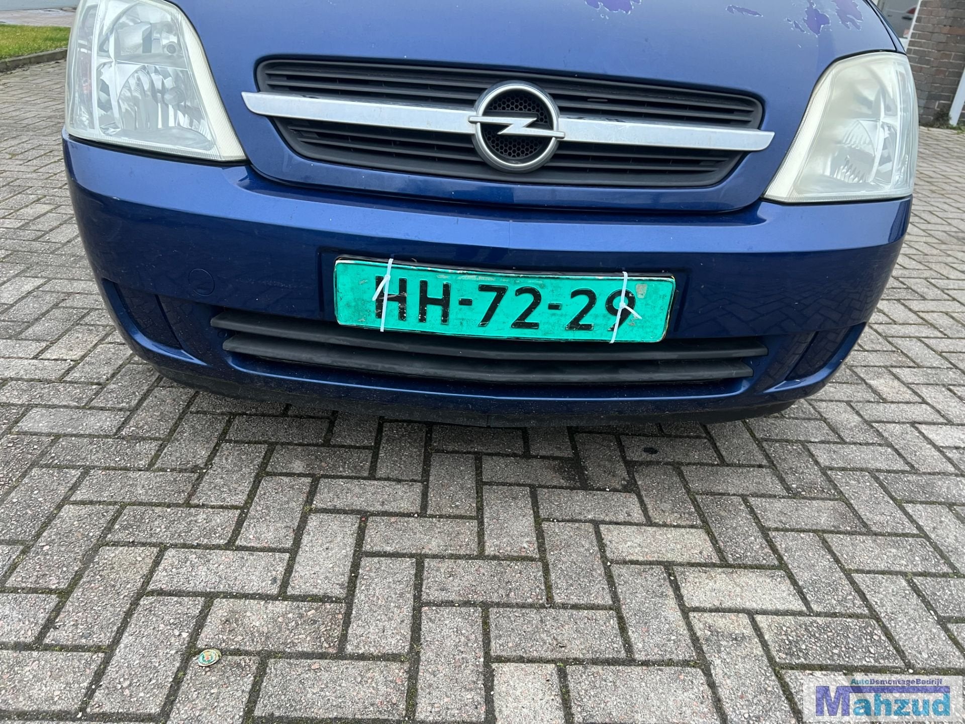 OPEL MERIVA A Blauw Z21B voorbumper 2003-2010, Gebruikt, Opel Automobile GmbH, Ophalen of Verzenden, Kontakt@opel-infoservice.de