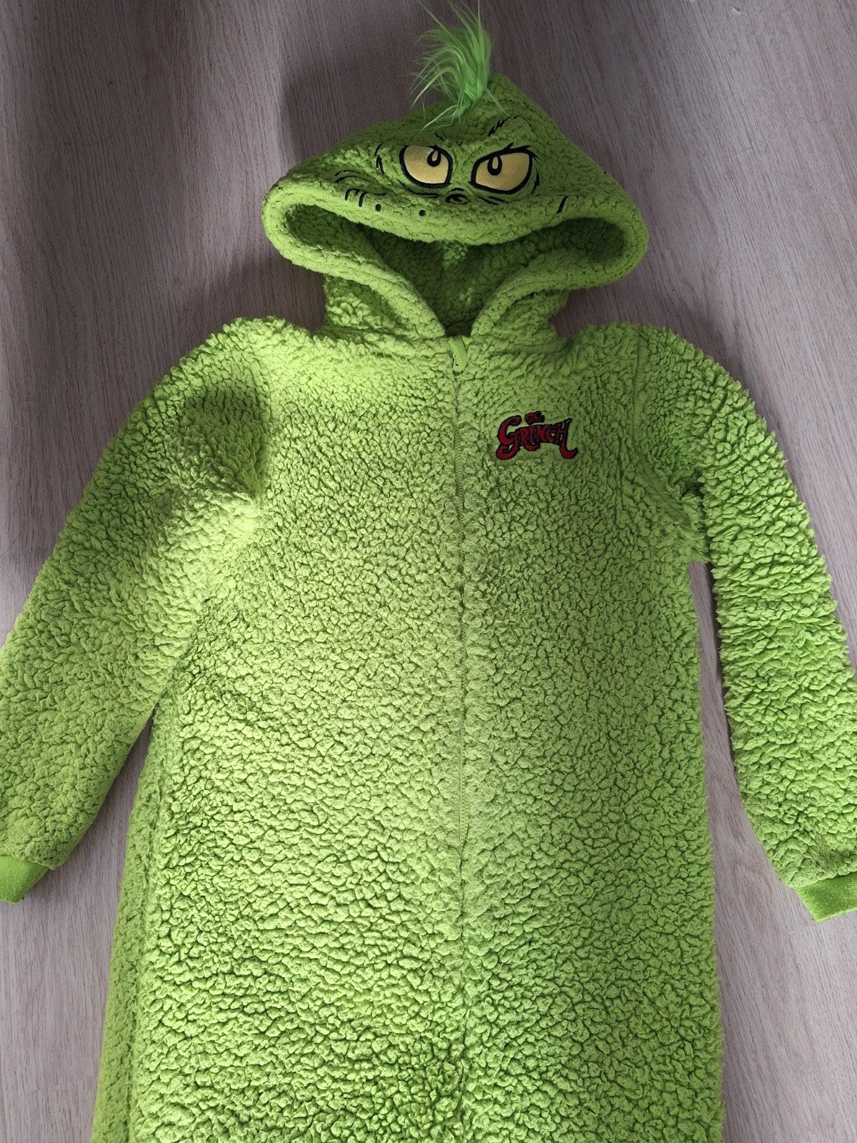 leuke groene onesie van de Grinch maat 140-146, Nacht- of Onderkleding, Gebruikt, Jongen of Meisje, Ophalen of Verzenden