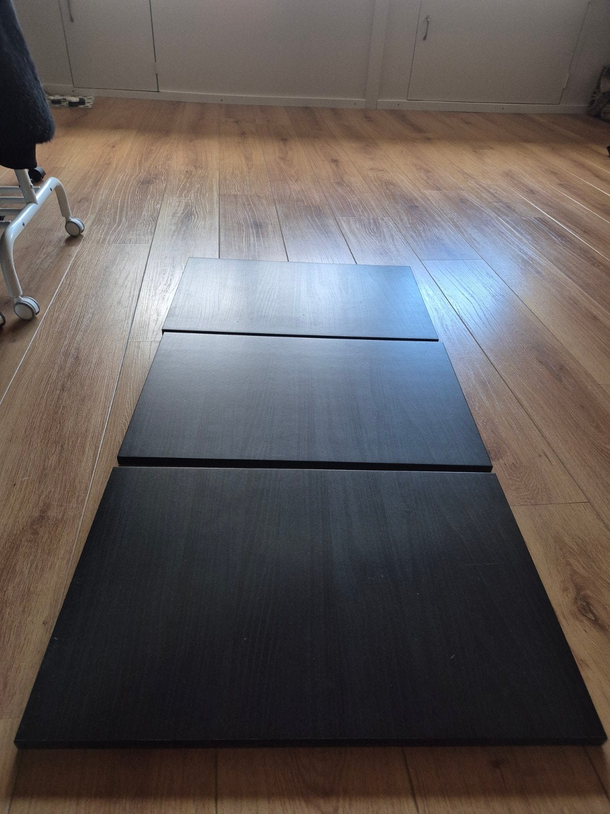 3x IKEA Besta Lappviken deuren zwart houtlook, Ophalen of Verzenden, Gebruikt, Overige houtsoorten