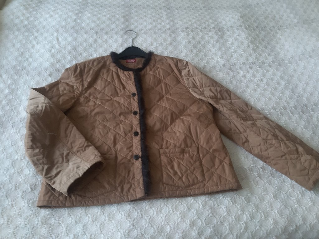 bruine jas met bontrandje Jo. & Co. Sports maat L, Kleding | Dames, Ophalen, Josephine & Co, Bruin, Maat 42/44 (L)