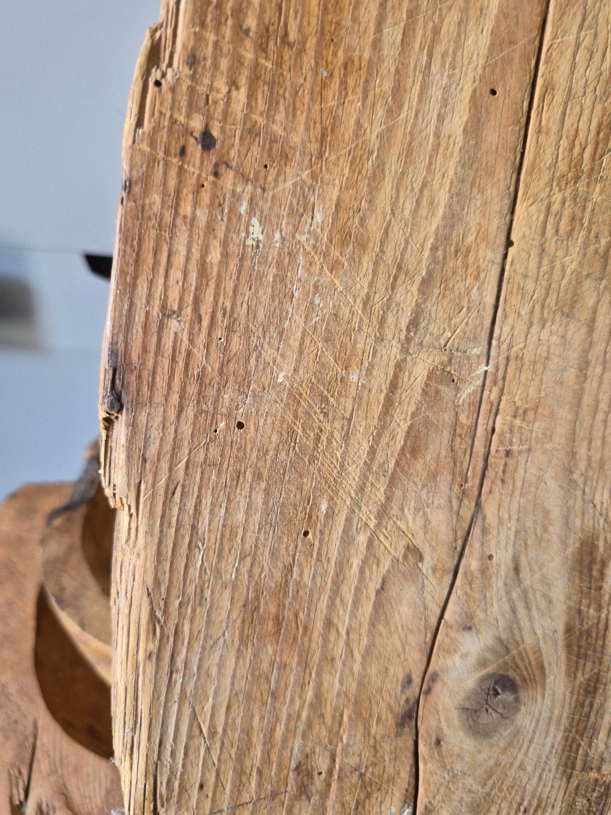 Antieke houten Franse  broodplank / pizzaplank, Antiek en Kunst, Ophalen of Verzenden