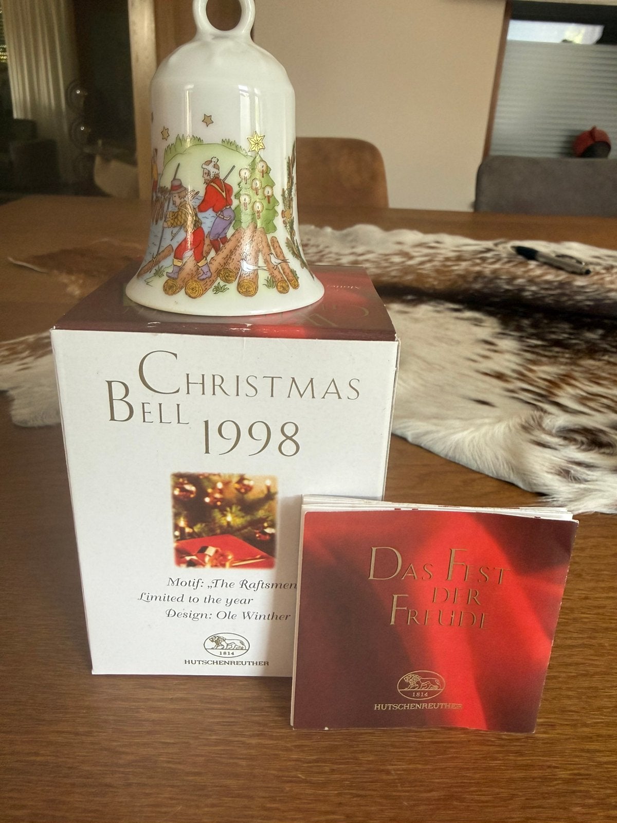 Hutschenreuther kerstklok 1998, Diversen, Kerst, Ophalen of Verzenden, Nieuw