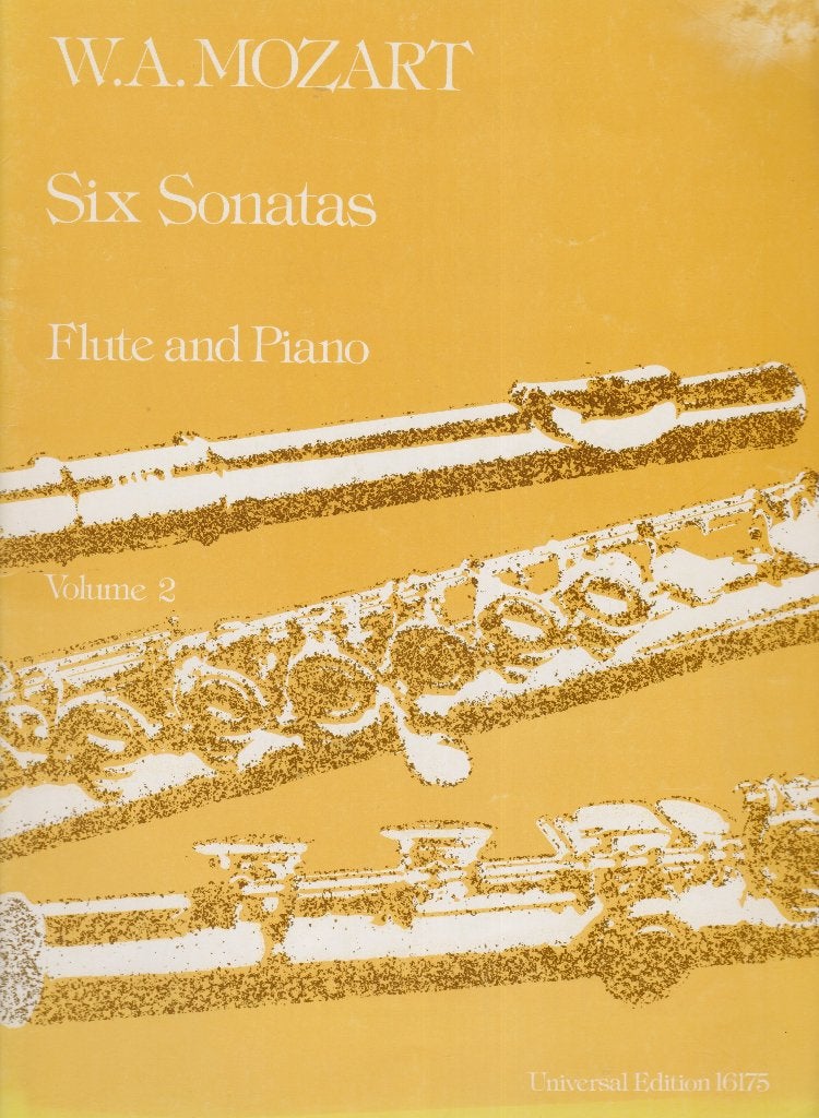 W.A.MOZART - Six Sonates - Flute and Piano - Volume 2, Muziek en Instrumenten, Bladmuziek, Gebruikt, Ophalen of Verzenden, Artiest of Componist