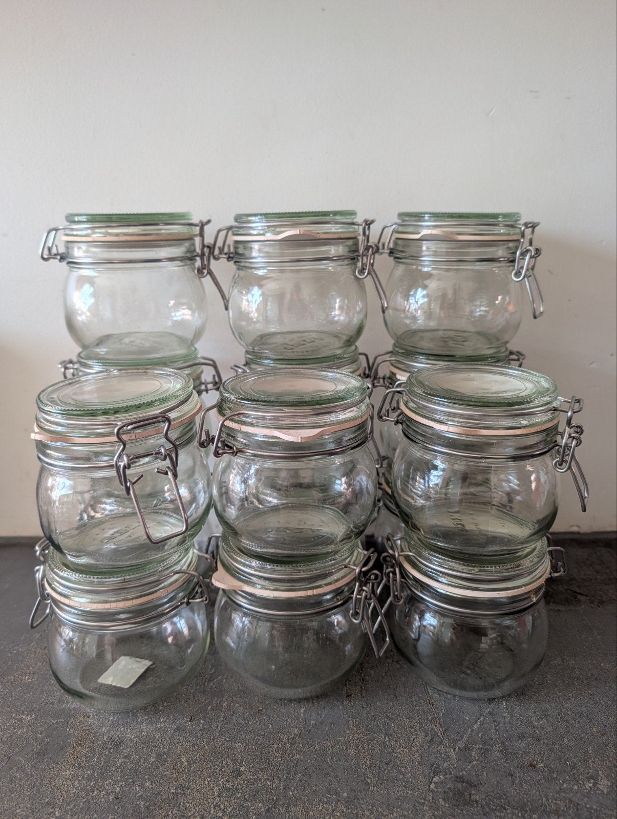 IKEA KORKEN voorraadpotten met beugelsluiting (15 stuks), Ophalen, IKEA, Voorraadpot, Glas