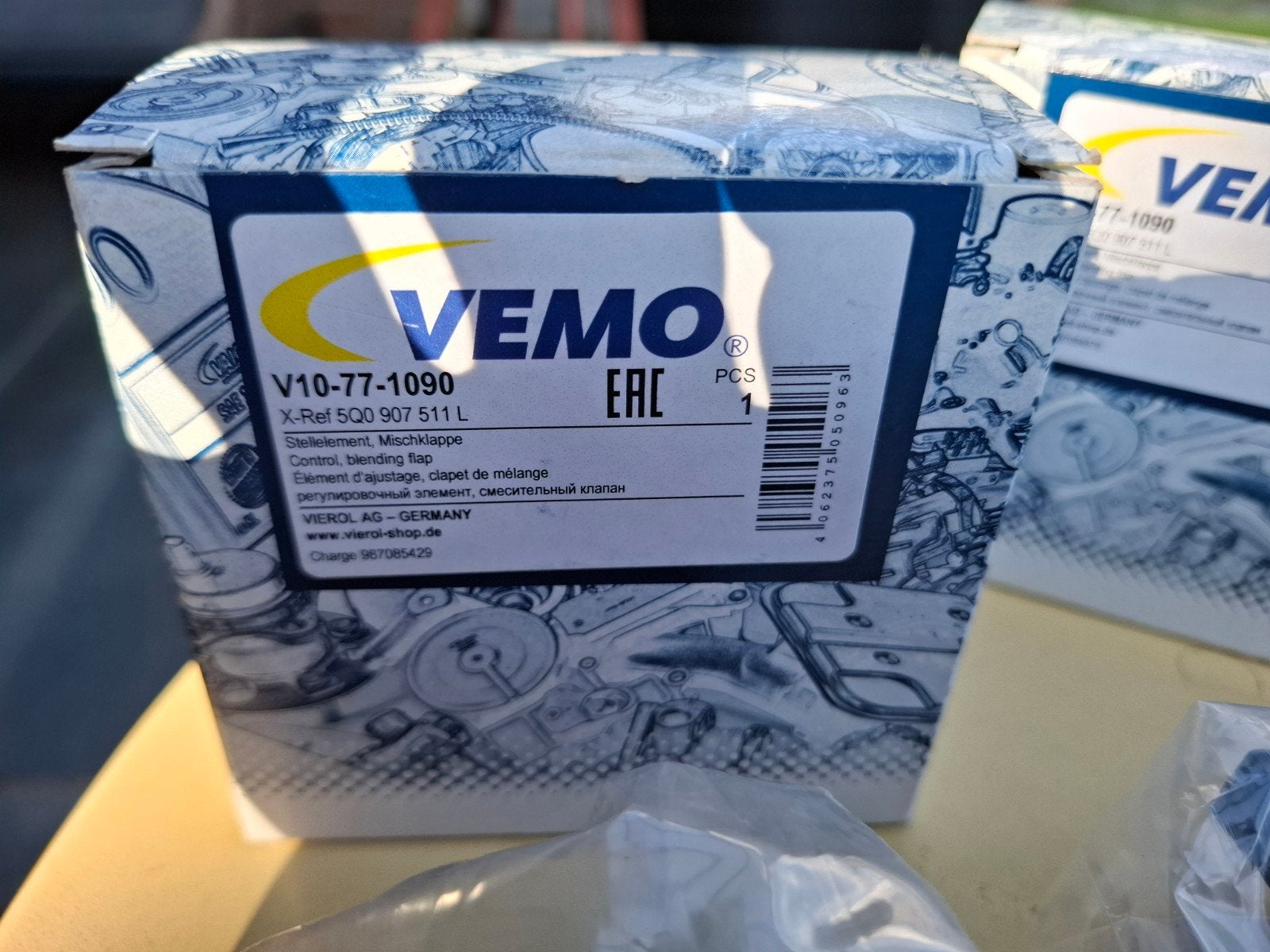 VEMO V10-77-1090 Regelklep voor VAG en Valeo T48318B, Ophalen of Verzenden, Gebruikt