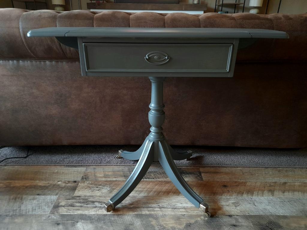 Antieke bijzettafel sidetable inklapbare, Ophalen of Verzenden