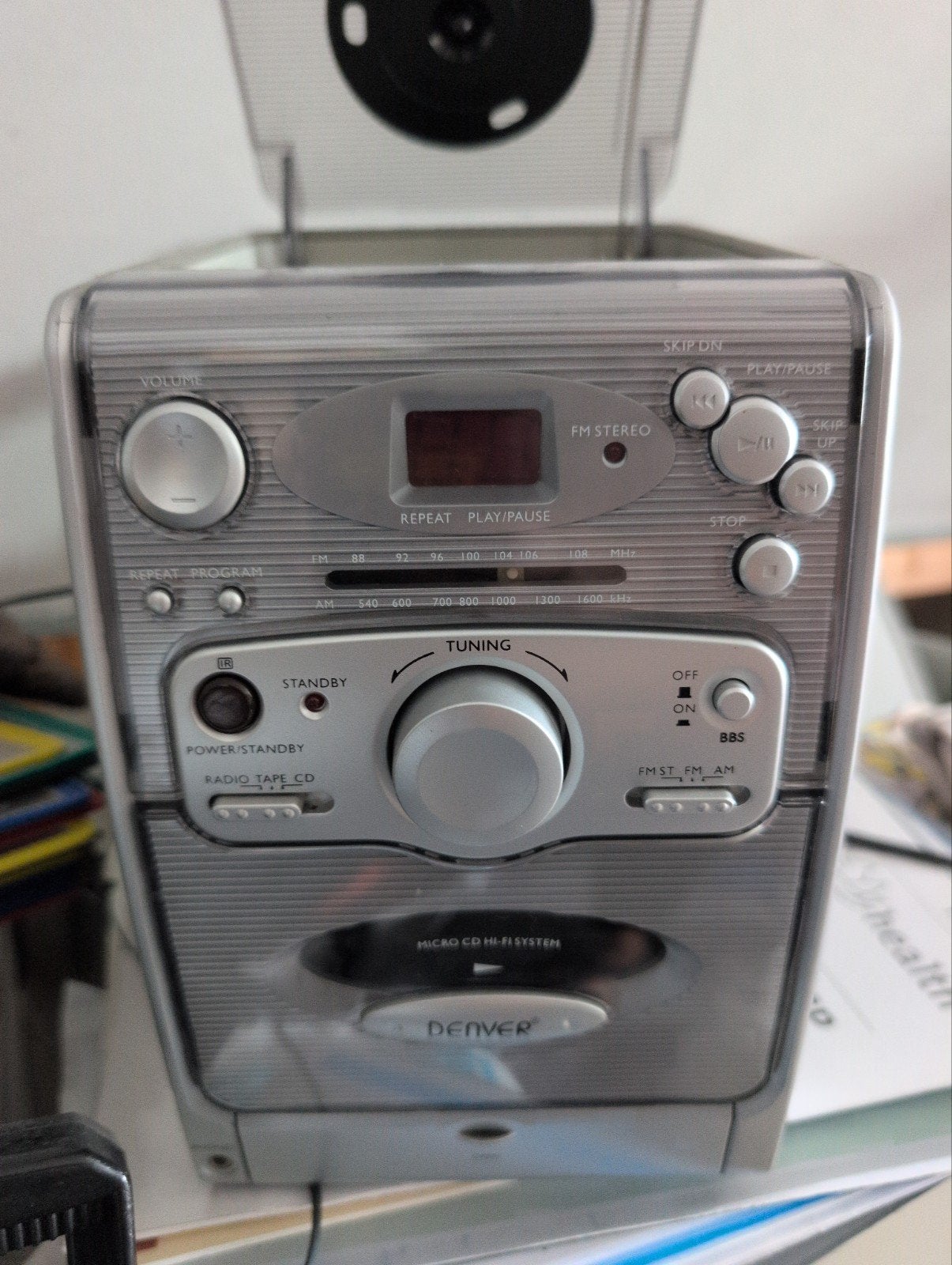 Denver Micro CD Hi-Fi Systeem met Radio, CD en Speakers, Gebruikt, Tuner of Radio, Microset, Ophalen