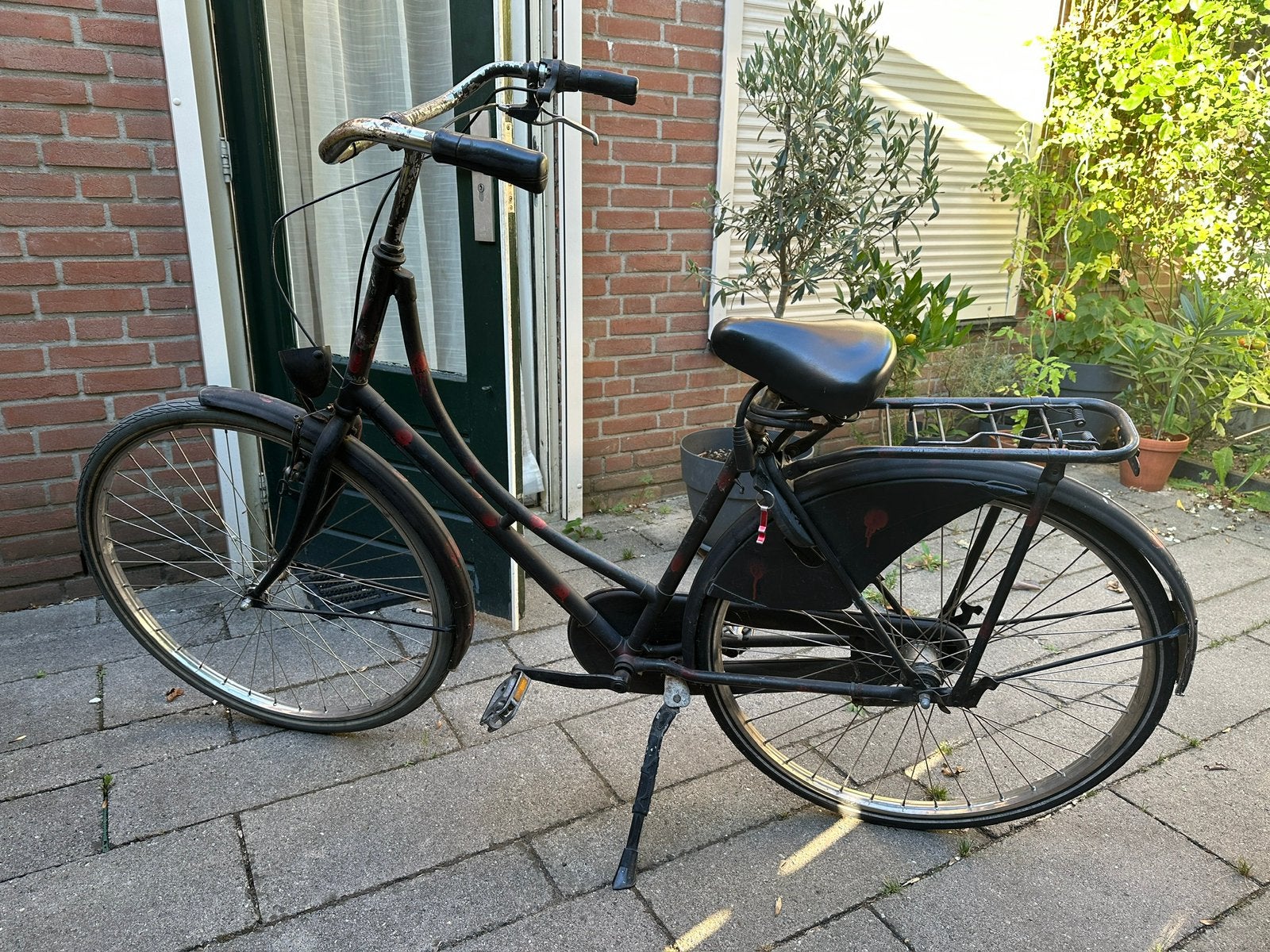 Simpele omafiets, 53 tot 56 cm, Ophalen, Gebruikt, Terugtraprem