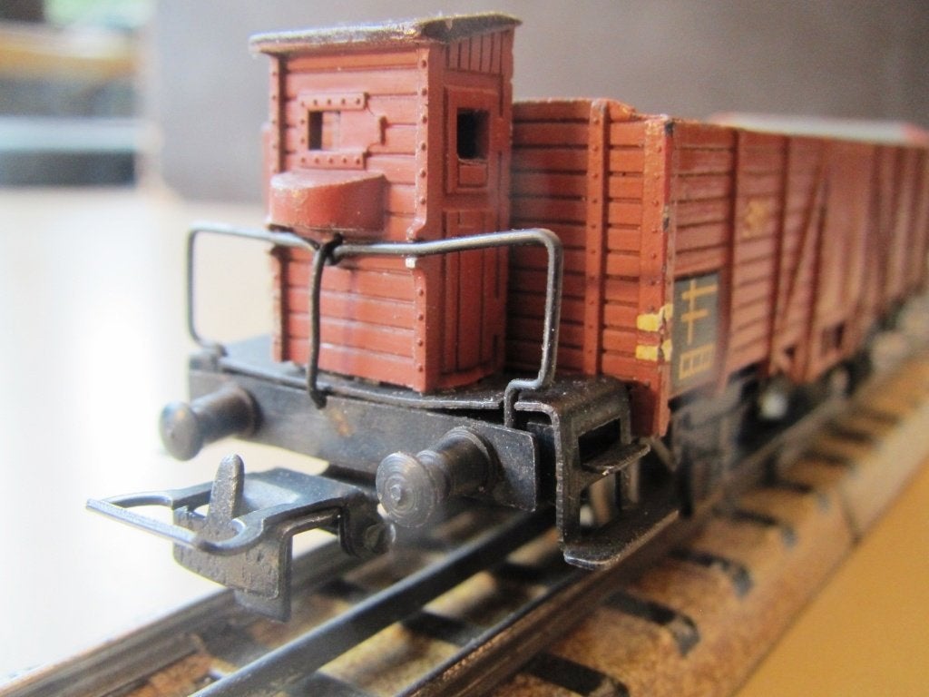 MäRKLIN H0 315 uit 1948 goederenwagen+remmerhuis vintage 800, Wisselstroom, Gebruikt, Wagon, Ophalen of Verzenden