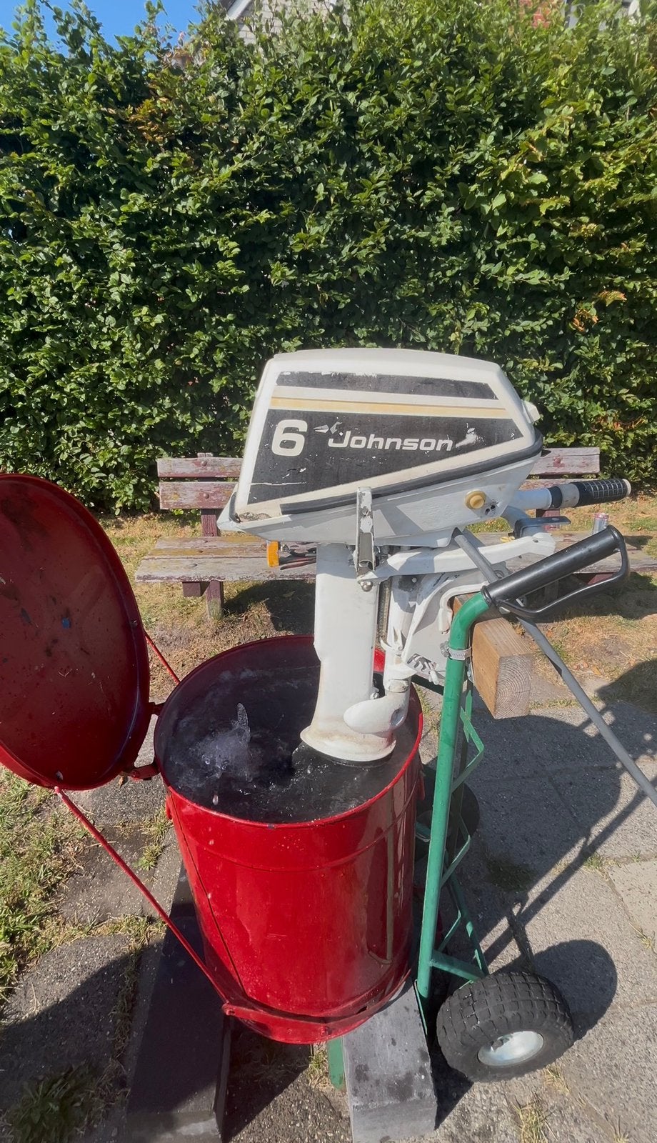 Johnson 6 pk 2 takt, Watersport en Boten, Bootonderdelen, Ophalen, Zo goed als nieuw, Motor en Techniek, Zeilboot of Motorboot