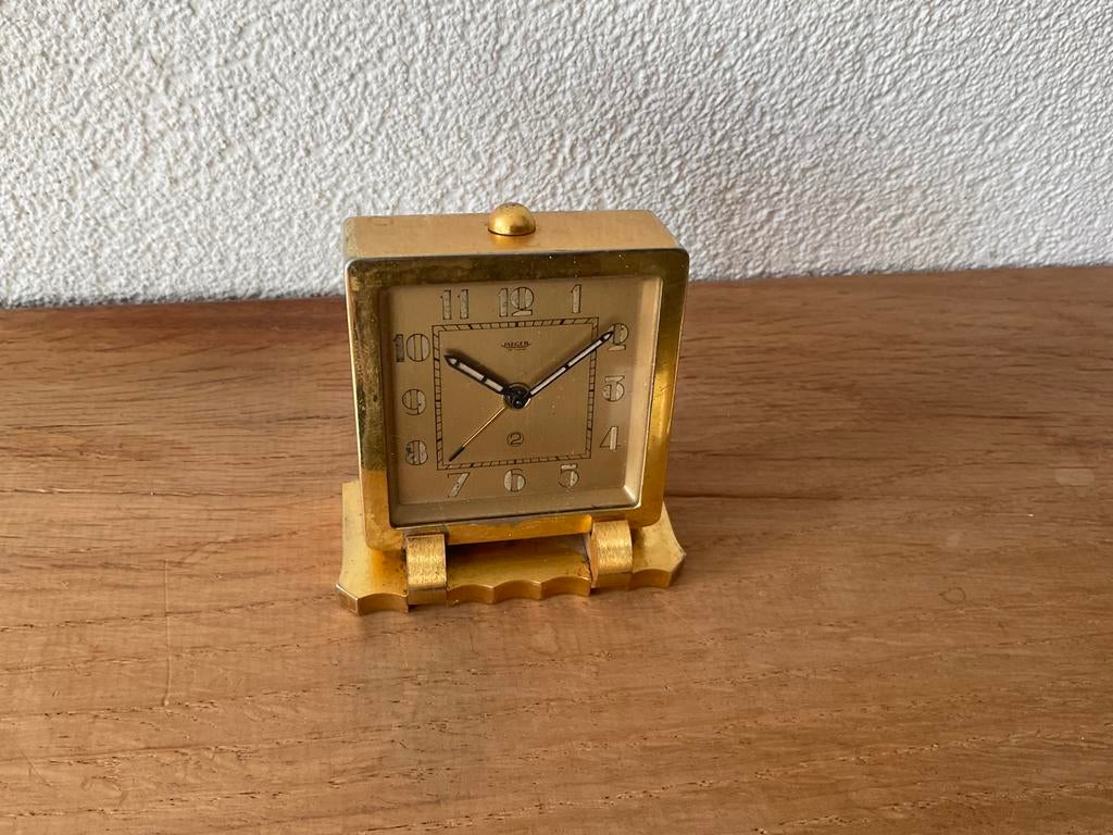 Voor de verzamelaar mooie reiswekker Jaeger lecoultre, Antiek en Kunst, Ophalen