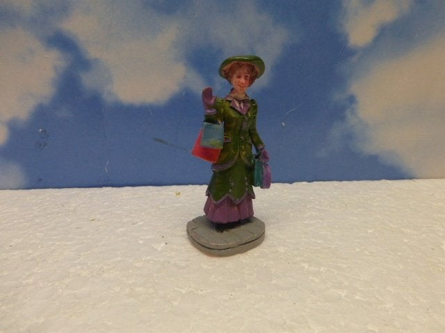 lemax shopping day kerstdorp poppetje figurine beeldje kerst, Ophalen of Verzenden, Zo goed als nieuw