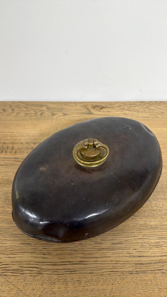 Vintage koperen waterkruik kruik met messing dop, Antiek en Kunst, Ophalen of Verzenden